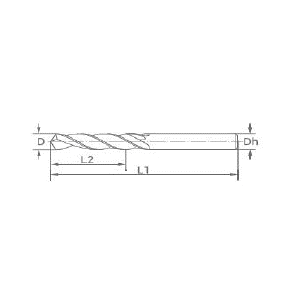 Desenho Técnico Metal Duro DIN338 Maxitech Ferramentas de Corte