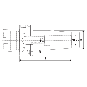 Desenho Técnico Cone Indução Térmica (HSK) Maxitech Ferramentas de Corte
