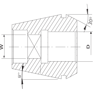 Desenho Técnico Pinça para Macho Maxitech Ferramentas de Corte