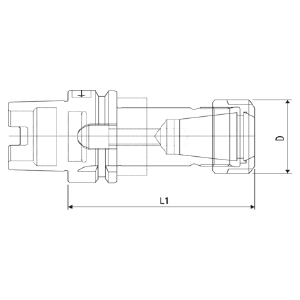 Desenho Técnico Porta Pinça ER (HSK) Maxitech Ferramentas de Corte